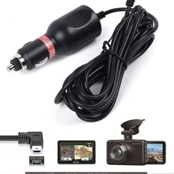 Dash Cam Charger Cable GPS Navigator Power Cord for Dash Cam GPS MP3 Player GPS Navigator Charging for 12V Car and 24V Truck Car Power Adapter Cable...