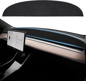 Dash Cover for Tesla Model Y Model 3 Accessories Dashboard Cover Dash Mat Plastic Interior Complements Protection for Tesla Model Y 2024 2023-2020 and Model 3 2023-2017...