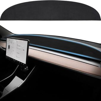 Dash Cover for Tesla Model Y Model 3 Accessories Dashboard Cover Dash Mat Plastic Interior Complements Protection for Tesla Model Y 2024 2023-2020 and Model 3 2023-2017...