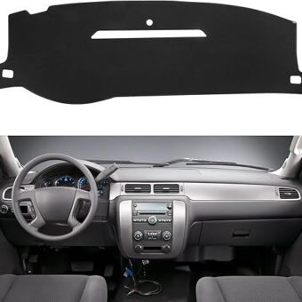 Dash Cover Honeycomb Dashboard Cover Mat Compatible with 2007-2013 Chevy Silverado GMC Sierra and 2007-2014 Chevy Tahoe Suburban and GMC Yukon