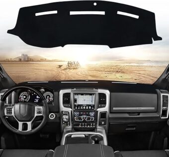 Dash Cover Mat Compatible with 2010 2011 2012 2013 2014 2015 2016 2017 2018 Dodge Ram 1500 2500 3500 Accessories Dashboard Cover Pad Carpet Dash Board Protector Sunshield Cover