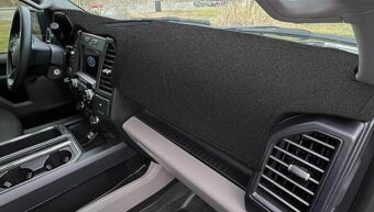 Dash Cover Mat Custom Fit for Ford F150 2015-2020 /F250 F350 F450 Superduty 2017-2022 / Expedition 2018-2021 with Light Sensor,Dashboard Cover Pad Carpet Without Forward...