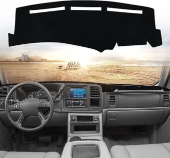 Dashboard Cover Dash Mat Compatible with 1999-2006 Chevy Silverado Tahoe Avalanche Suburban GMC Sierra Yukon Dash Covers Interior Dash Accessories Dash Board Protecter Cover