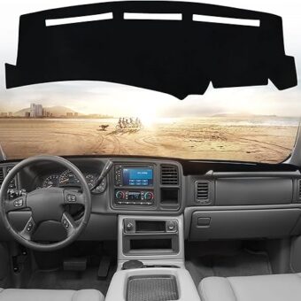 Dashboard Cover Dash Mat Compatible with 1999-2006 Chevy Silverado Tahoe Avalanche Suburban GMC Sierra Yukon Dash Covers Interior Dash Accessories Dash Board Protecter Cover