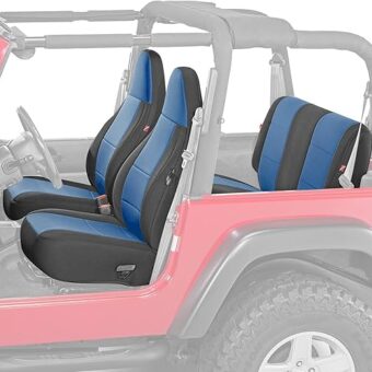 Diver Down Neoprene Seat Cover Set - Fits Jeep TJ 1997-2006 Wrangler - Front and Back Seat Set - Waterproof Custom Fit Seat Covers - Soft Padded Cushion Feel - Thermal Resistant...