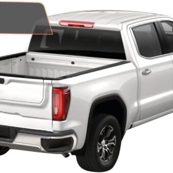 DIY-MotoShield Pro Premium Professional 1.5Mil Precut Carbon Window Tint Film for 2019-2021 Gmc Sierra 1500 Crew Cab— (Rear Windshield 5%)