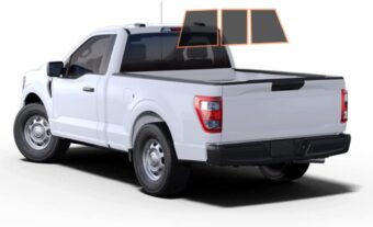 DIY-MotoShield Pro Premium Professional 2mil Ceramic Window Tint Film for 2015-2021 Ford F150 Standard Cab— (3pc Rear Windshield 5%)