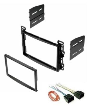 Double Din Car Radio Stereo Install Dash Installation Kit and Wire Harness Made for Chevrolet: 2007-2010 Cobalt, 2006-2011 HHR, 2008-2012 Malibu + More -No Factory External Amp...