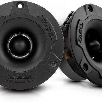 DS18 PRO-TWX1 Aluminum Super Bullet Tweeter 1", 240W Max, 4 Ohms, Built in Crossover - PRO Tweeters are The Best in The Pro Audio and Voceteo Market (2 Speakers Included)