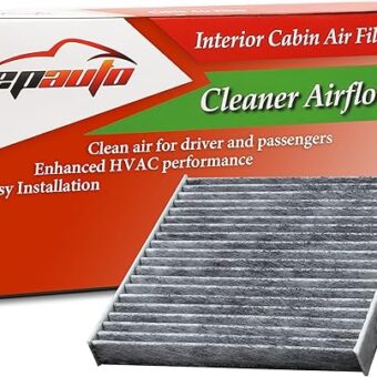 EPAuto CP285 (CF10285) Premium Cabin Air Filter includes Activated Carbon