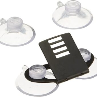 Escort Windshield Suction Cup Mount for Radar and Laser Detectors (Bracket & 4 Suction Cups)