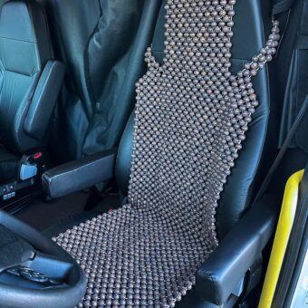 Extra Large Natural Wood Beaded Seat Cover Massaging Cooling Cushion for Truck, Trailer, Van, RV