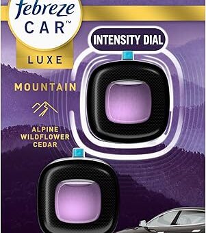 Febreze Car Mountain Scent Air Freshener Vent Clip, 07 oz, 2 Count