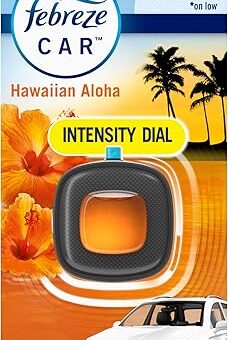 Febreze Car Odor-Fighting Air Freshener Vent Clip, Hawaiian Aloha, 1 count, 06 oz