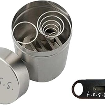 F.e.s.s. Car Ashtray Can Portable Cigar Cigarette Travel Ashtray Fits in Cup Holder with FESS V Cut Cigar Cutter