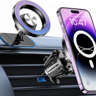 for Magsafe Car Mount【20 Strong Magnets】Magnetic Phone Holder for Car Phone Holder Mount Dash【360° 】Phone Holders for Your Car Accessories Cell phone Car Mount For iPhone 15 14...