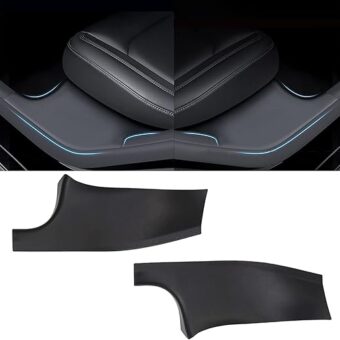 for Tesla Model Y Door Sill Protector 5 Seater (NOT Fit 7 Steater) Rear Door Car Pedal Kick Protection Strip Styling Covers Accessories(2 Packs)