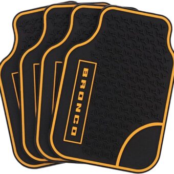 Ford Bronco Mini Floor Mat Shaped Drink Coaster Set 4 Pack