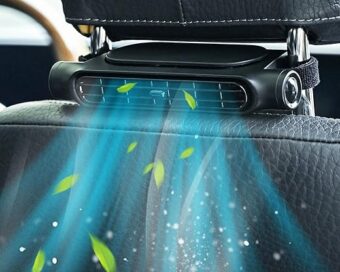 foryou Car Fans Seat Cooling Fans Blow Cold Air Backseat Car Fans Portable Car Fans for Back Seat for Kids for Cars(Light Vision)