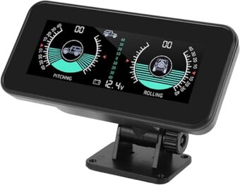 Fydun Car Inclinometer Level Tilt Gauge, HUD Car Electronic Clinometer Indicator Digital Inclinometer Car Angle Slope Meter for Automobile