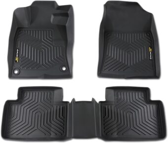 G-PLUS Floor Mats Compatible with Honda Civic Sedan 4-Door 2016-2021/Fit Honda Civic Hatchback 4-Door 2016-2021/Fit Honda Civic Coupe 2-Door 2016-2021 3 PCS Floor Liner