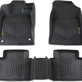 G-PLUS Floor Mats Compatible with Honda Civic Sedan 4-Door 2016-2021/Fit Honda Civic Hatchback 4-Door 2016-2021/Fit Honda Civic Coupe 2-Door 2016-2021 3 PCS Floor Liner