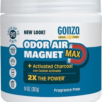 Gonzo Natural Magic Odor Air-Magnet with Activated Charcoal, Odor Eliminator, 14 Oz