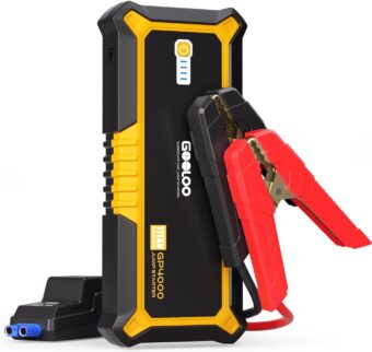 GOOLOO GP4000 Jump Starter 4000A Peak Car Starter (All Gas,up to 10.0L Diesel Engine) SuperSafe 12V Lithium Jump Box,Auto Battery Booster Pack,Portable Power Bank with USB Quick...