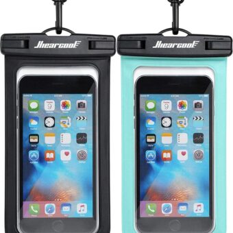 Hiearcool Waterproof Phone Pouch, Waterproof Phone Case for iPhone 15 14 13 12 Pro Max, IPX8 Cellphone Dry Bag Beach Cruise Ship Essentials 2Pack-8.3"