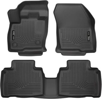 Husky Liners - Weatherbeater | Fits 2015 - 2024 Ford Edge - Front & 2nd Row Liner - Black, 3 pc. | 98781