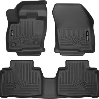 Husky Liners - Weatherbeater | Fits 2015 - 2024 Ford Edge - Front & 2nd Row Liner - Black, 3 pc. | 98781