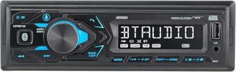 JENSEN MPR210 7 Character LCD Single DIN Car Stereo Radio | Push to Talk Assistant | Bluetooth Hands Free Calling & Music Streaming | AM/FM Radio | USB Playback & Charging | Not...