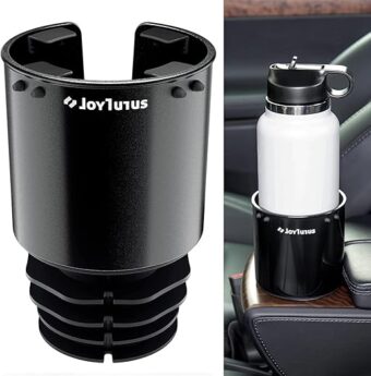 JOYTUTUS Large Stable Cup Holder Expander for YETI, Hydro Flask, Nalgene, Hold 18-40 oz Bottles and Mugs, Car Cup Holder Adapter Fit Most Cup Holder