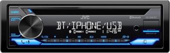 JVC KD-SR87BT Bluetooth CD Car Stereo with USB Port – AM/FM Radio, MP3 Player, High Contrast LCD, Detachable Face Plate – Single DIN – 13-Band EQ