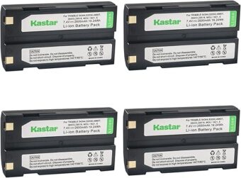 Kastar D-Li1 Battery 4-Pack Replacement for Trimble 29518, 46607, 52030, 54344, 38403, 5700, 5800, 92600, R4, R6, R7, R8, R8 GPS, R8 GNSS, MT1000