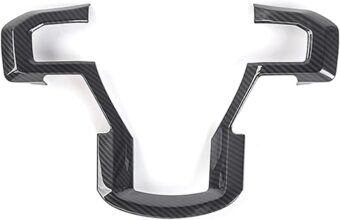 Keptrim for F-150 ABS Carbon Fiber Steering Wheel Cover Trim for 2015 2016 2017 2018 2019 2020 Ford F150, for 2017-2022 F250 F350, for 2018-2021 Ford Expedition