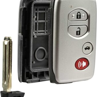 Key Fob Keyless Entry Smart Remote Shell Case & Pad fits Toyota