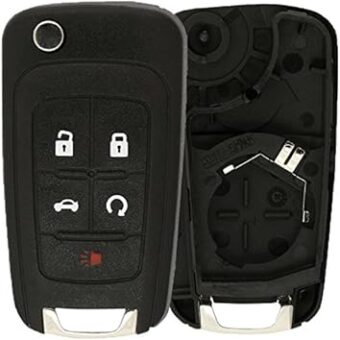 KeylessOption Just The Case Keyless Entry Remote Control Car Key Fob Shell Replacement for OHT01060512