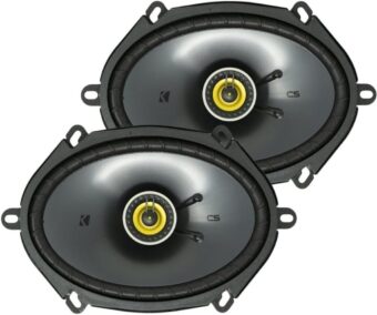 KICKER CS Series CSC68 6 x 8 Inch Car Audio System Speaker, Black (2 Pack)