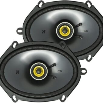 KICKER CS Series CSC68 6 x 8 Inch Car Audio System Speaker, Black (2 Pack)