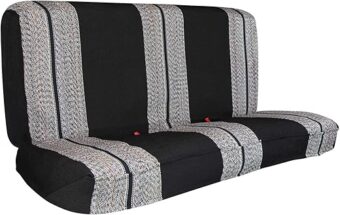 Leader Accessories Saddle Blanket Black Full Size Pickup Trucks Bench Seat Cover Universal Work with Bench Seats