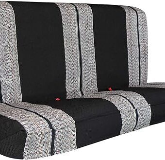 Leader Accessories Saddle Blanket Black Full Size Pickup Trucks Bench Seat Cover Universal Work with Bench Seats