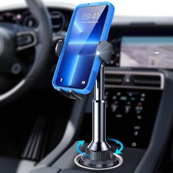 LISEN Cup Holder Phone Holder No Shaking Cup Phone Holder for Car Mount Rock Solid Car Phone Holder, Trucks, SUVs, Compatible with iPhone 15 14 13 Plus Pro Max Samsung S24 All...