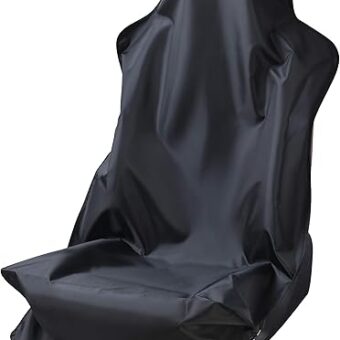 Magca Car Seat Cover Protector, Waterproof, Front Seat Cover for Universal Car Seat, Black, Pack of 1