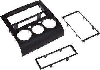 Metra 99-7012 Single or Double DIN Installation Kit for 2004-2007 Mitsubishi Galant with Automatic Climate Control black