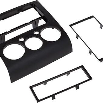 Metra 99-7012 Single or Double DIN Installation Kit for 2004-2007 Mitsubishi Galant with Automatic Climate Control black