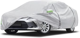 Migaven 6 Layers Car Cover Custom Fit for Toyota Camry 1996-2023, for Honda Accord 2001-2023, Waterproof Full Exterior Cover Rain Sun Protection with Door Zipper & Inner Cotton