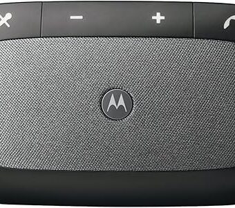 Motorola Mobile Accessories Sonic Rider SP-005BK/89589N Bluetooth Wireless In-Car Speakerphone New Version - Black - Retail, Silver