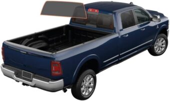 MotoShield Pro Premium Professional 2Mil Carbon Window Tint Film for 2009-2021 Dodge Ram 3500 Crew Cab Crew Cab— (Rear Windshield 15%)