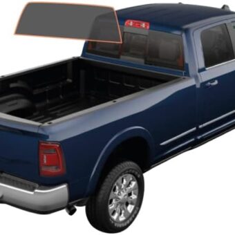 MotoShield Pro Premium Professional 2Mil Carbon Window Tint Film for 2009-2021 Dodge Ram 3500 Crew Cab Crew Cab— (Rear Windshield 15%)